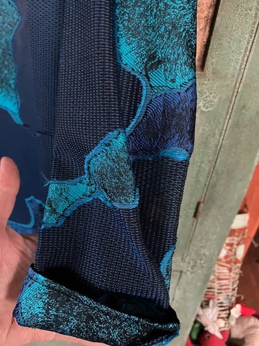 Berek Status Jacquard Classy Tailored Multi Blue Shirt Jacket Women’s Size XL - Picture 3 of 18