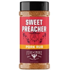 Sweet Preacher Southern BBQ Seasoning Rub 11.9oz Ideal for Ribs Steak Pork