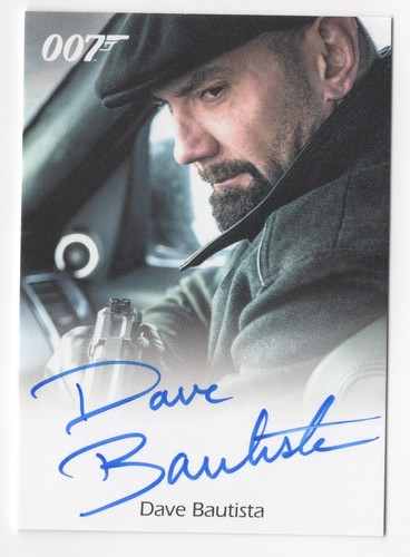 Dave Bautista als Mr. Hinx JAMES BOND Archives Final Edition Autogrammkarte Auto