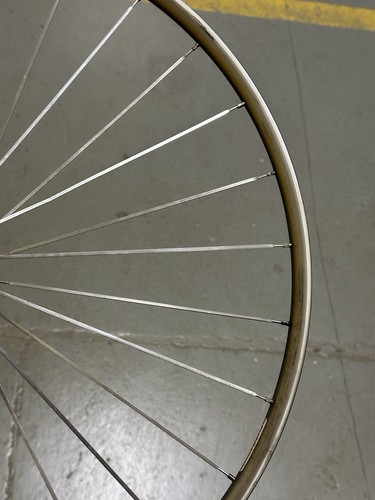 Vintage Dura Ace Wheelset Wolber Tubular Rims Aero Spokes - Picture 15 of 17
