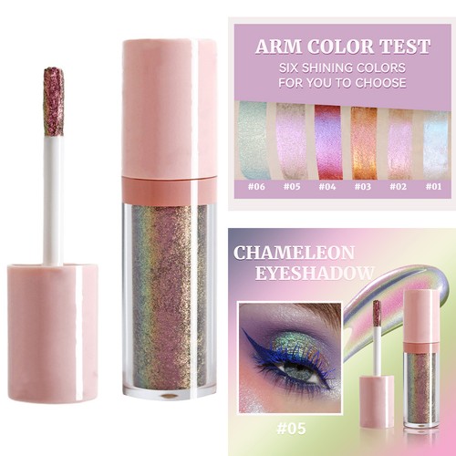 Women Holographic Chameleon Eye Shadows Sparkling Liquid Eyeshadow Cosmetics - Picture 28 of 34
