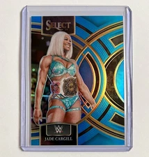 Jade Cargill 2024 Select WWE #189 Premier Blue Prizm Parallel Numbered /199