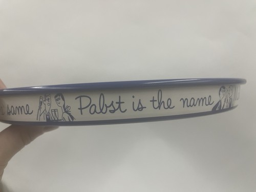 Vintage Pabst Blue Ribbon Beer Advertising Metal Serving Tray Pabst Is The Name - Picture 5 of 5