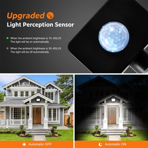 LED Strahler Außen Scheinwerfer Fluter mit Bewegungsmelder 20W 30W 50W 100W - Bild 7 von 23