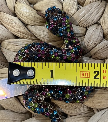 ESTILO DISEÑADOR ENORME BROCHE/COLGANTE SERPIENTE 3,25 PULGADAS SIN FIRMAR Multicolor - Imagen 6 de 6