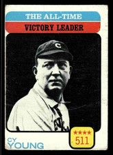1973 Topps The All-Time Victory Leader - Cy Young #477 - Cleveland Indians