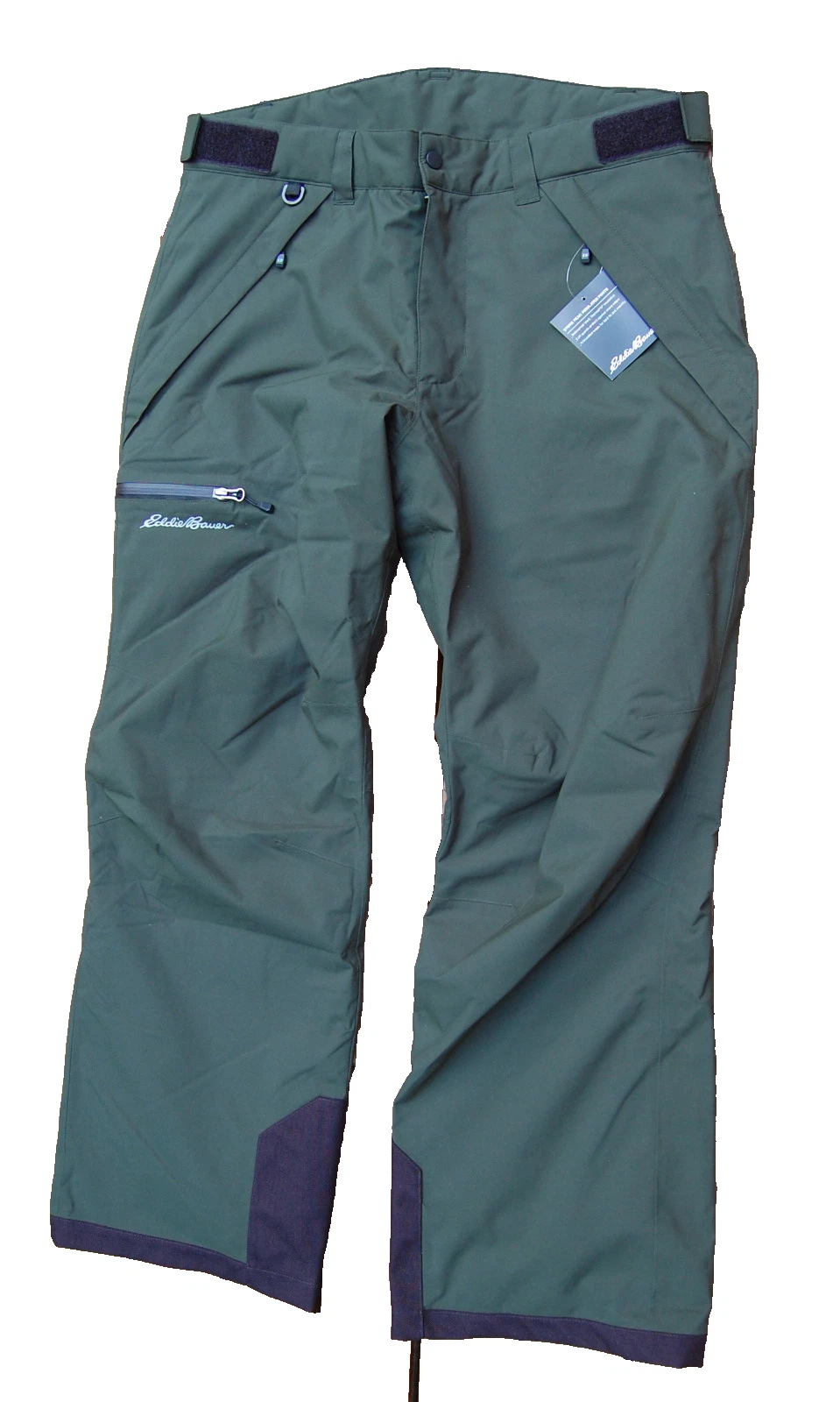 EDDIE BAUER Funski Insulated Ski Snowboards Pants Green Men's Size L NWT
