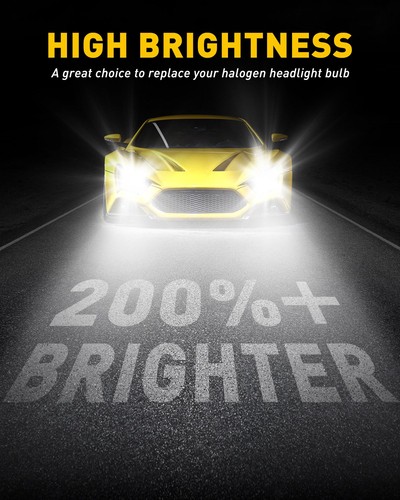 AUXITO 2X H11 H9 H8 ZES LED Headlight Low Beam Bulb Conversion Kit 6000K White - Picture 7 of 12