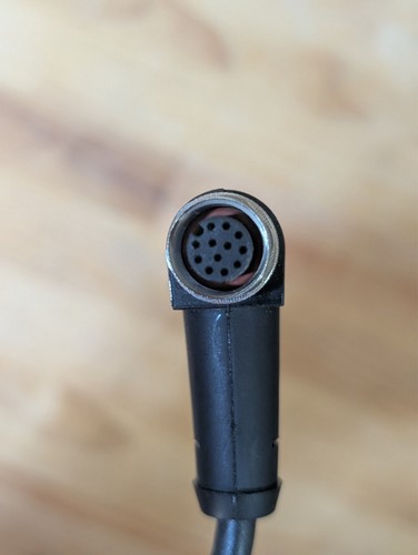 ESCHA 90deg M12 12pin extension cable, 14inches long for SENSOPART vision light - Picture 4 of 5