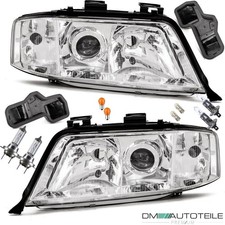 2x Audi A6 4B C5 Scheinwerfer Set H7/H1 Klarglas 97-01 DE LINSE +Birnen KOMPLETT