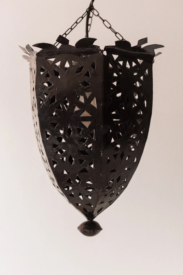 Suspension Vintage Marron Style Marocaine Lumière Lustre en Fer Orientale - Photo 4/4