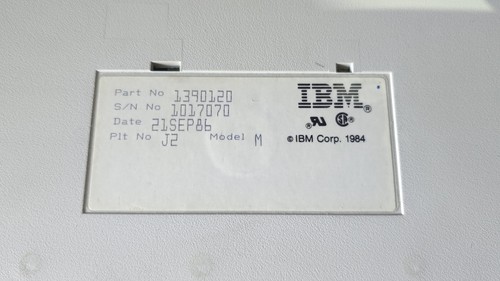 IBM Model M Clicky Keyboard 1390120 21SEP86 1986 - Picture 5 of 6