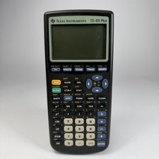 Texas Instruments TI-83 Plus Graphing Calculator Black w/ Cover Cosmetic Damage