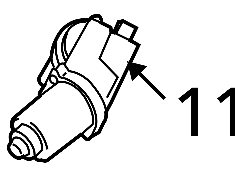 Motor limpiaparabrisas compatible con 07-15 MAZDA CX-9 4322027 Foto 3 de 3