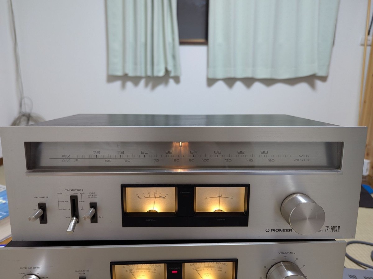 Pioneer TX-7800ii AM/FMステレオチューナー Vintage Pioneer TX-7800II FM/AM Stereo Tuner, Tested, Working