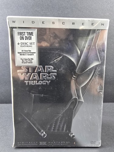 Star Wars Trilogy (DVD, 2004, 4-Disc Set, Widescreen Edition) Sealed!