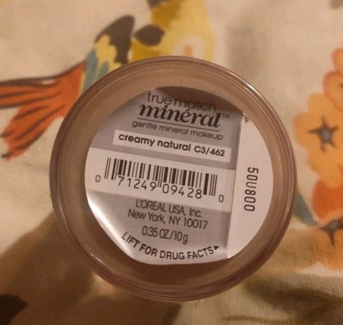 Loreal Paris True Match Mineralpulver C3/462 cremig natürlich 0,35 Unzen Neue Rarität - Bild 2 von 2