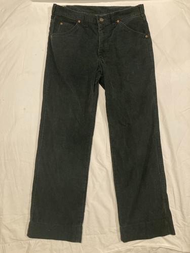 Vintage Lee Riders Cordhose grün mit Etikett 32 x32 aktuell 31 x 25 1/2 70er Jahre