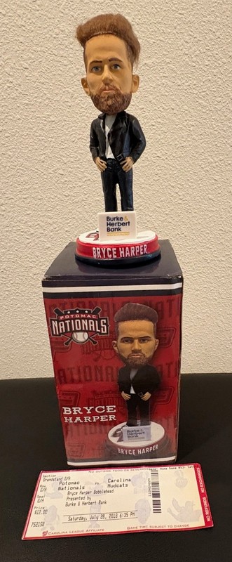 Bryce Harper "Real Slicked Back Hair" Bobblehead, Washington/Potomac Nationals