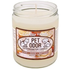 Pet Odor Eliminator Candle, Creamy Vanilla Scent, 13 oz, Freshen Home