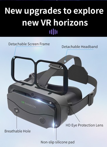 NEU VR Glasses for Mobile Phone with Remote Control, Eye Protection 3D VR Glasse - Bild 8 von 10