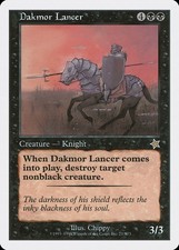 Dakmor Lancer Starter 1999 NM Black Rare MAGIC THE GATHERING MTG CARD ABUGames