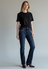 CACHE Jeans Boot Cut Women  s Denim Size 4 Studs Embellished Cotton Spandex Y2K