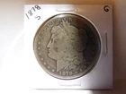 1878 S Morgan Silver Dollar, 90% Silver, Good Condition, San Francisco Mint