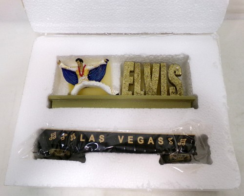 Hawthorne Village Elvis Presley King of Rock N Roll Las Vegas Train Set Untested - Picture 6 of 7