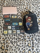 Nintendo DS Lite Coral Pink Console with Games