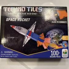 New - The Learning Journey Techno Tiles - Space Rocket: 100+ Pcs - Ages 5-10