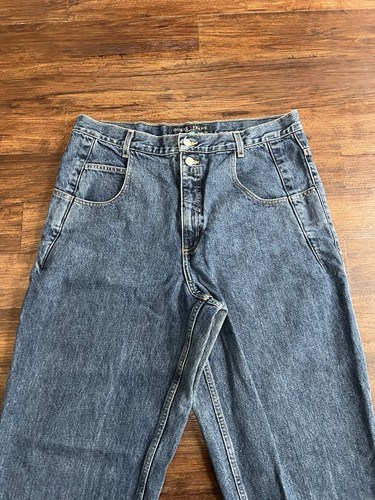 Vintage Guess Jeans Mens Pascal Faded Blue Loose Fit Tapered Leg Jeans 36x32