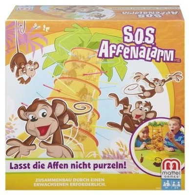 Mattel Games SOS Affenalarm Spiel, Würfelspiel für die Familie, Kinderspiel - Bild 1 von 4