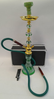 Roma Hookah Pipe Green in Case I2 B653
