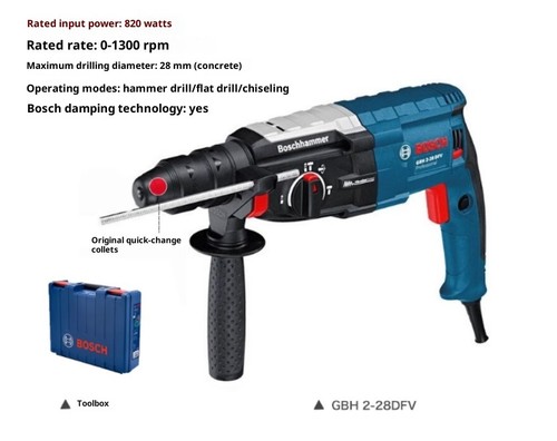GBH2-28D/DFV Impact Drill with Hammer Drilling and Chiseling Capabilities - Picture 21 of 23