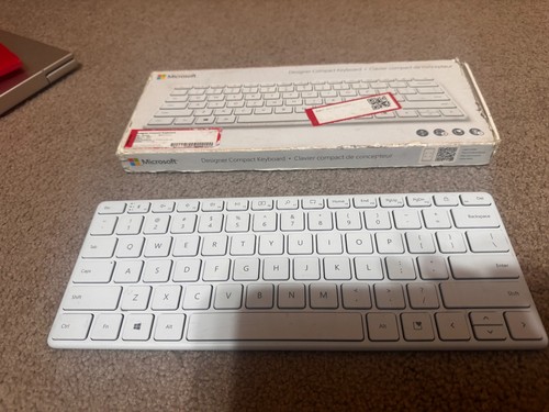 Microsoft Designer Compact Keyboard Bluetooth Wireless Glacier