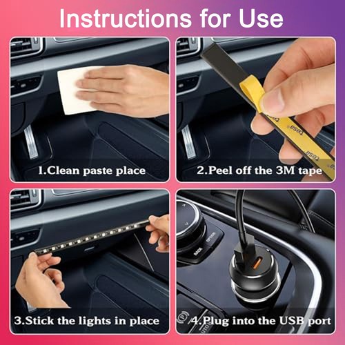 Car Interior Lights Color Changing Lights Dynamic Lighting Effects For Most Cars - Picture 7 of 7