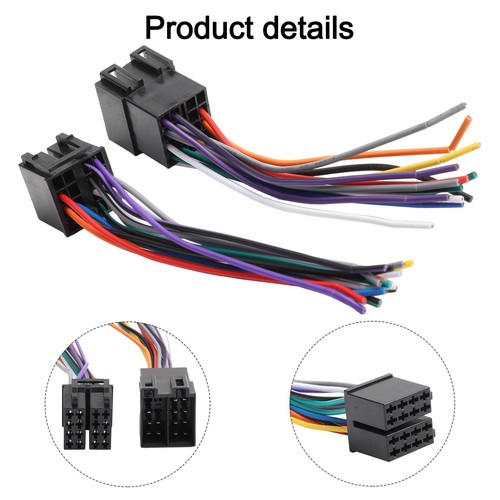 16 Pin Male Female Radio ISO Harness Adapter for Car Stereo Connection - Picture 5 of 15