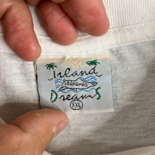 Island Dreams T-Shirt Womens XXL White Bahamas Graphic Rasta Tourist Vintage 90s - Picture 5 of 8