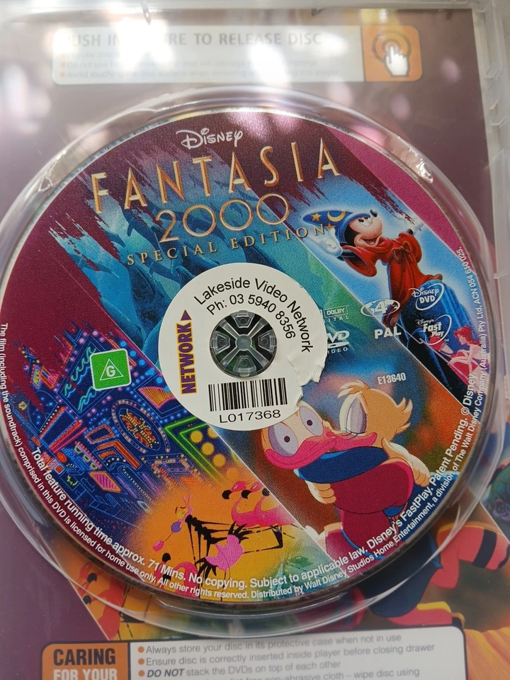Fantasia 2000 (Special Edition, DVD, 2000) - image 3 of 3