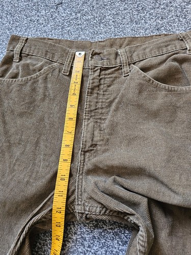 Pantalones de pana Levi's 646 Bell Bottom Bootcut años 70 para hombre 31 x 29 marrón - Imagen 12 de 14
