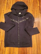 Nike Sportswear Tech Fleece Men's M Size Full Zip Hoodie - Black (CU4489-010)