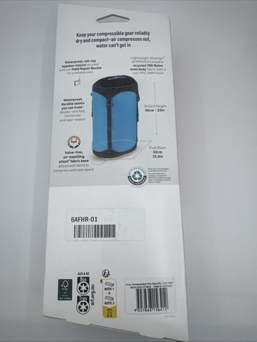 New Sea to Summit Evac Compression Dry Bag 35L Waterproof Sack Gray 13x22" - Picture 2 of 4