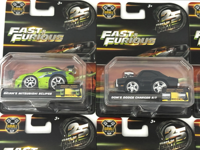 6 NEW Jada Fast & Furious 25 Years Small Blocks Complete Set