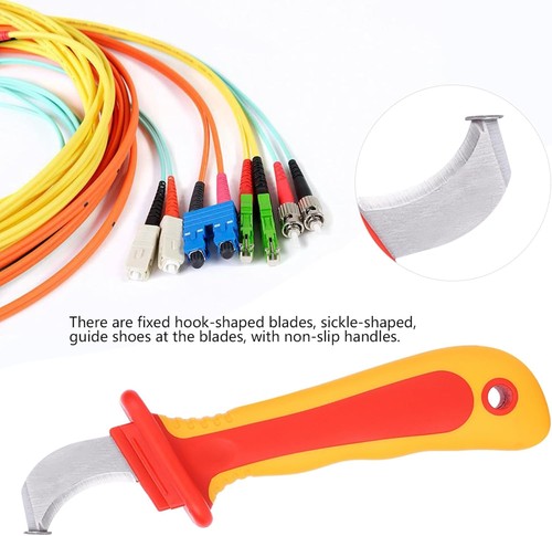 Cable Stripper, Electrician Knife, Insulation Knife for Cutting Insulation 10...