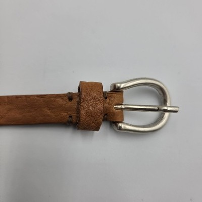 Sundance Genuine Leather Studded Belt Brown Western Boho  display picture 3