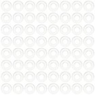 2000 Pcs Transparent Plastic Round Pad Washers for Screws Spacers Plaster