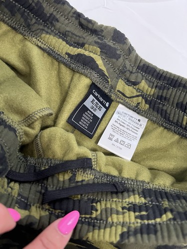 Carhartt Fleece Camo Logo Boys Unisex Sweatpants & Hoodie Matching Set Size XL - Picture 7 of 16