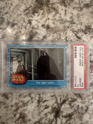 1977 Topps Star Wars #45 The light sabre — PSA 10