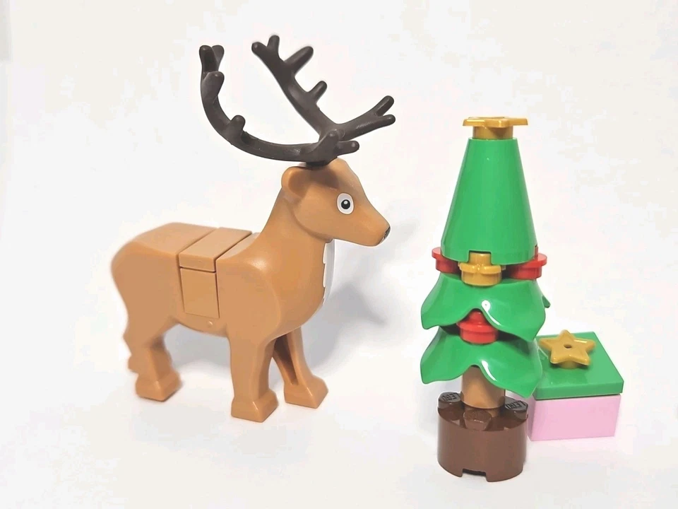 Lego Holiday Minifigure Lot Santa Claus Gingerbread Man Reindeer Snowman Gift - Image 3 of 4